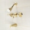 Kingston Brass KB232ACL Three-Handle Tub and Shower Faucet, Polished Brass KB232ACL - alternate 2